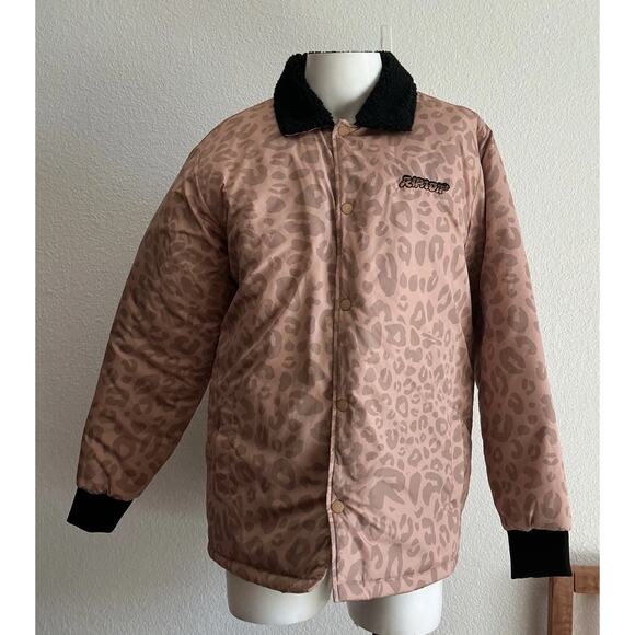 Teddy fresh x ripndip hoodie Mens Large Jacket Camo Colorful VHTF Puffer